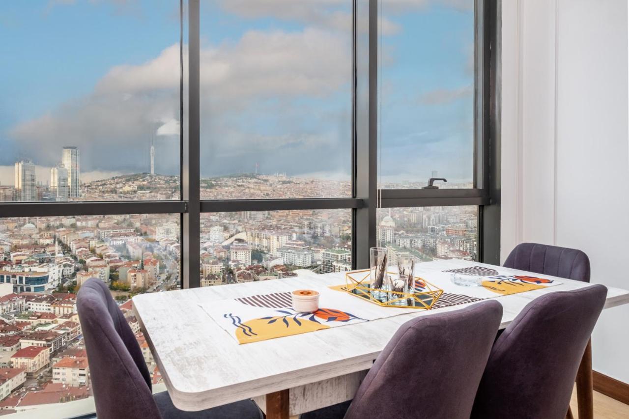 Charming Flat With City View In Atasehir Istanbul Exterior photo
